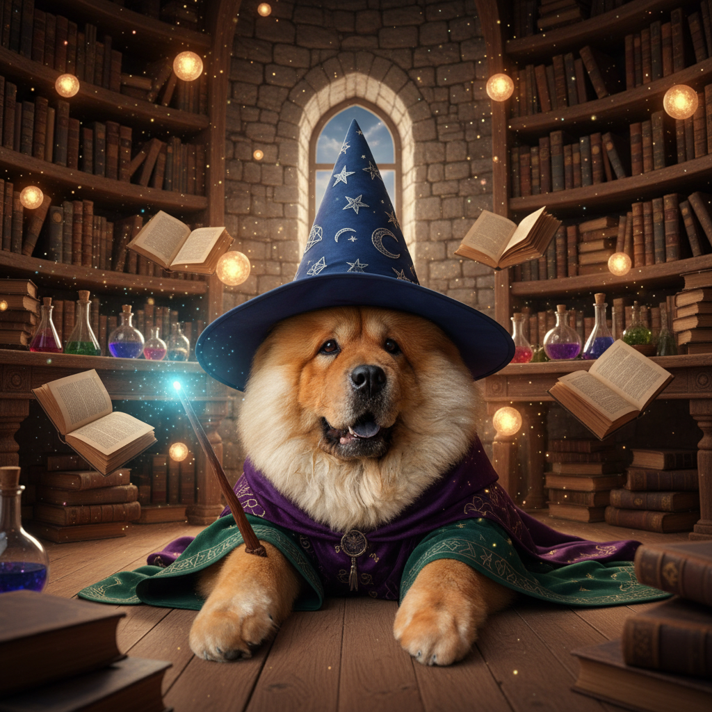 Beagle Wizard portrait