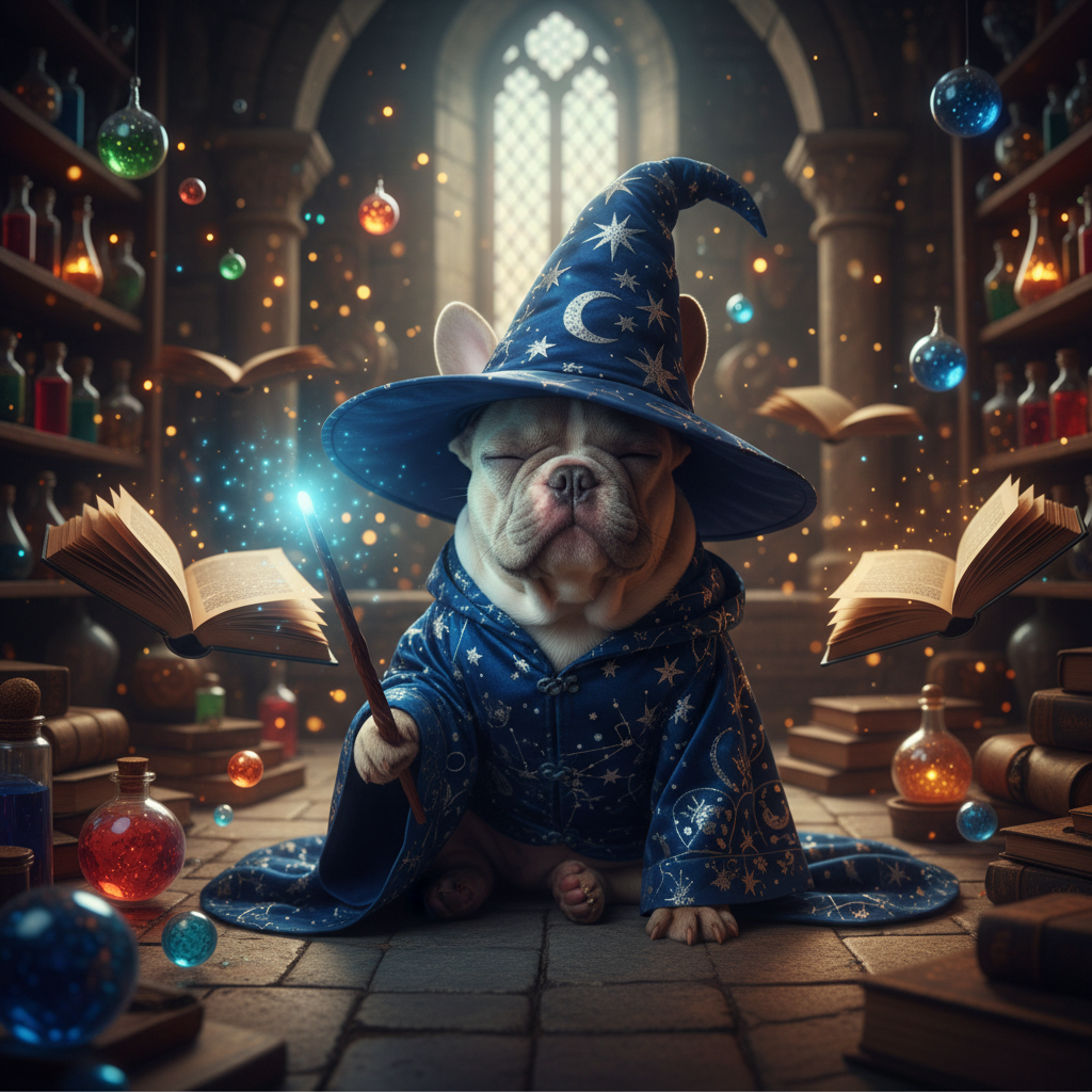 French Bulldog Wizard portrait